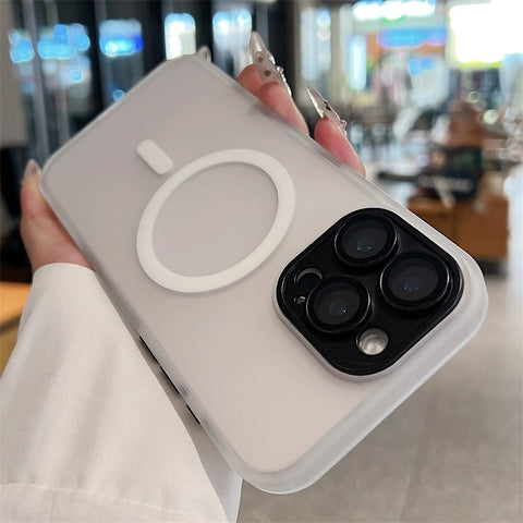 iPhone magnetic skin-feel frosted phone case
