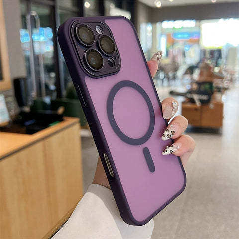 iPhone magnetic skin-feel frosted phone case