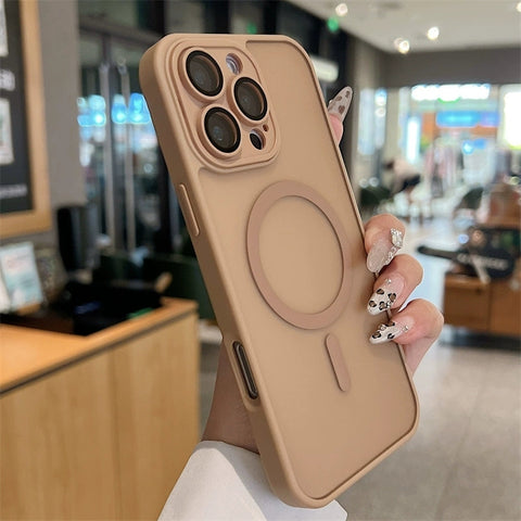 iPhone magnetic skin-feel frosted phone case
