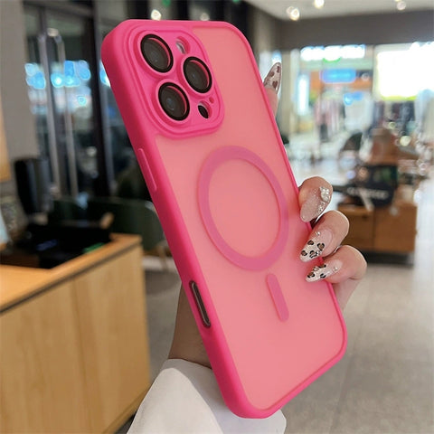 iPhone magnetic skin-feel frosted phone case