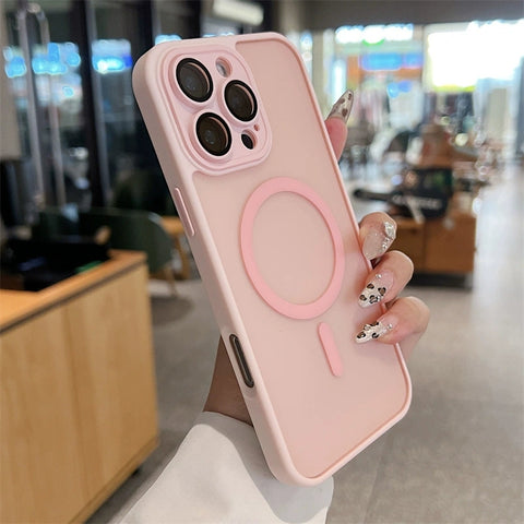 iPhone magnetic skin-feel frosted phone case