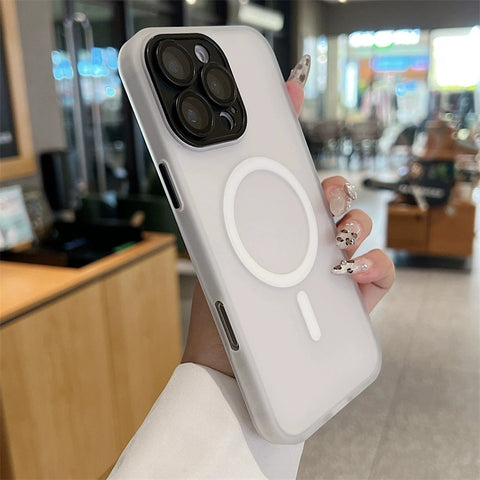 iPhone magnetic skin-feel frosted phone case