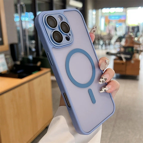 iPhone magnetic skin-feel frosted phone case