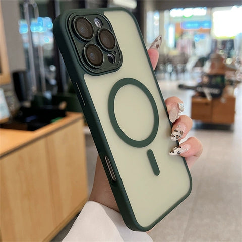 iPhone magnetic skin-feel frosted phone case