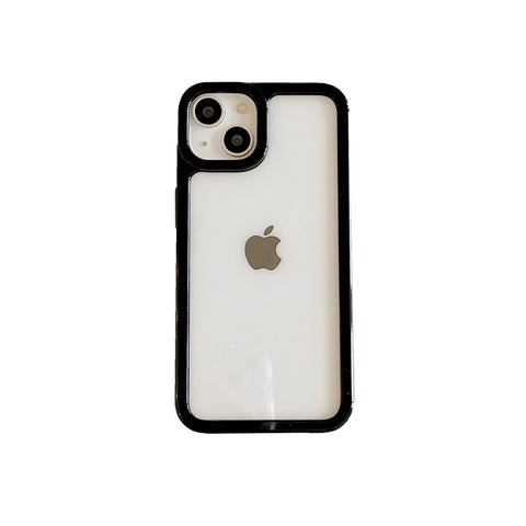 iPhone simple candy-colored frame shockproof anti-fall phone case