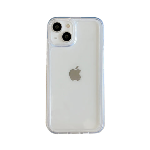 iPhone simple candy-colored frame shockproof anti-fall phone case