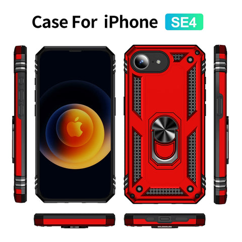 iPhone Non-commissioned Officer car magnetic stand anti-drop phone case
