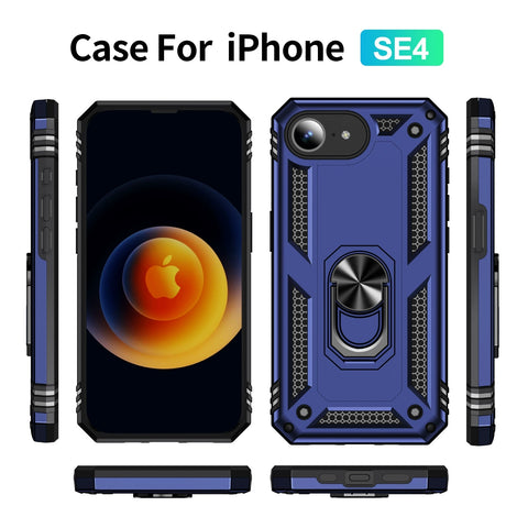 iPhone Non-commissioned Officer car magnetic stand anti-drop phone case