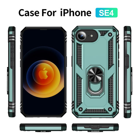 iPhone Non-commissioned Officer car magnetic stand anti-drop phone case