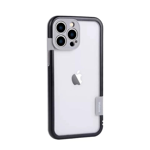 iPhone liquid frame contrasting color silicone phone case