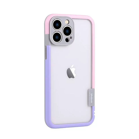 iPhone liquid frame contrasting color silicone phone case