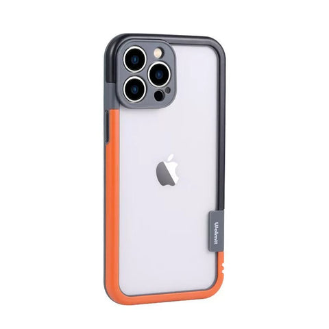 iPhone liquid frame contrasting color silicone phone case