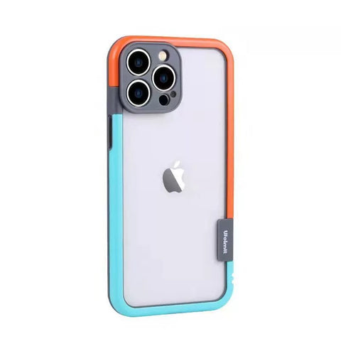 iPhone liquid frame contrasting color silicone phone case