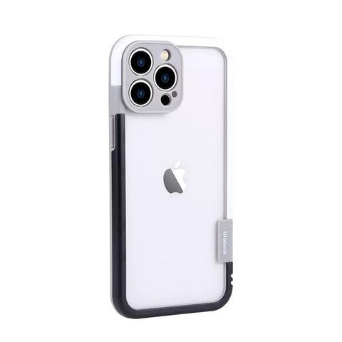 iPhone liquid frame contrasting color silicone phone case