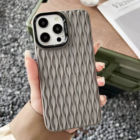 iPhone simple stylish heat dissipation breathability drop resistance phone case