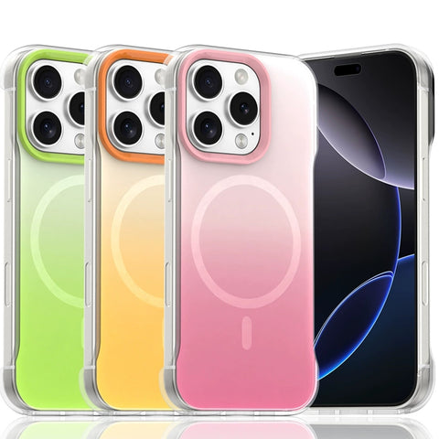 iPhone gradient borderless magnetic phone case