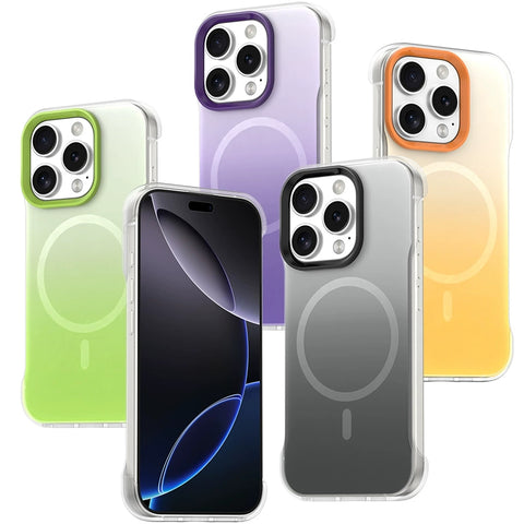 iPhone gradient borderless magnetic phone case