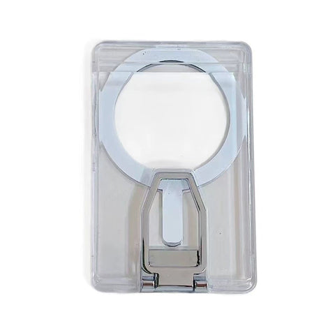 iPhone magsafe magnetic transparent stand card phone case