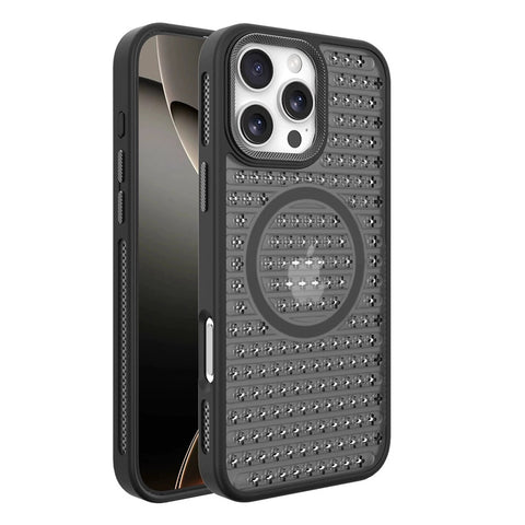 iPhone heat dissipation breathable frosted magnetic phone case