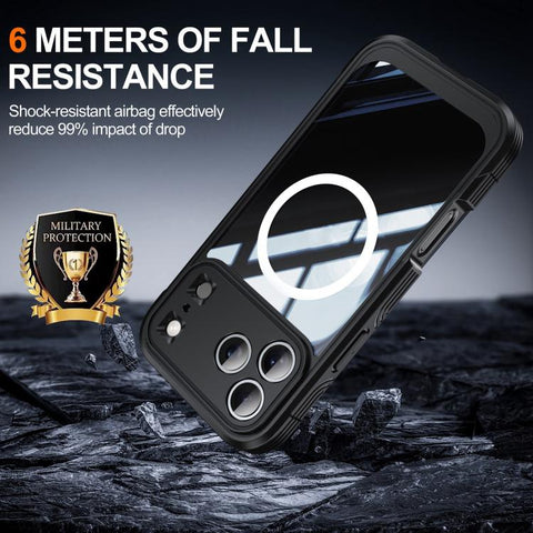 iPhone 17 Pro Max Life Waterproof MagSafe Magnetic Three-proof Phone Case