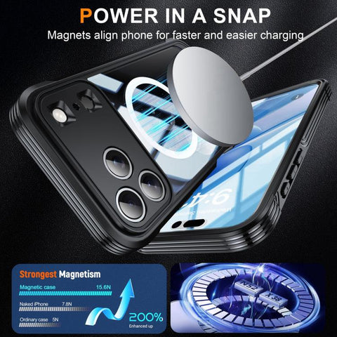 iPhone 17 Pro Max Life Waterproof MagSafe Magnetic Three-proof Phone Case