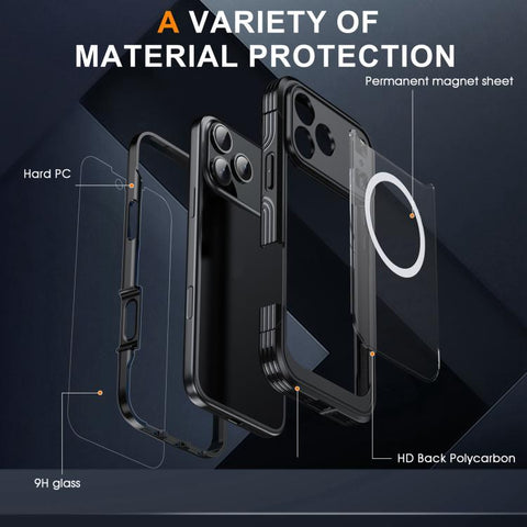 iPhone 17 Pro Max Life Waterproof MagSafe Magnetic Three-proof Phone Case