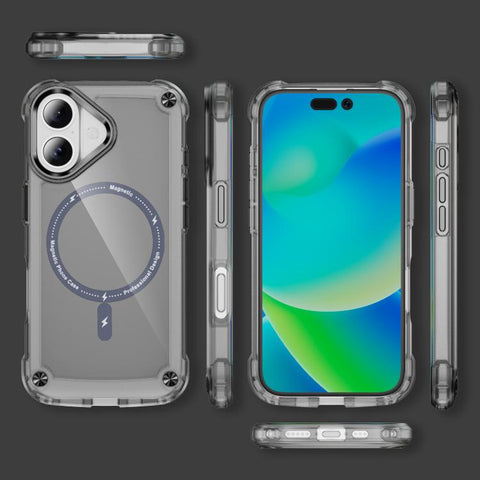iPhone 17 Skin-feel TPU PC magnetic ring phone case