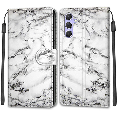 Samsung A54/A14 M53/A33 painted flip cover card wallet mobile phone case