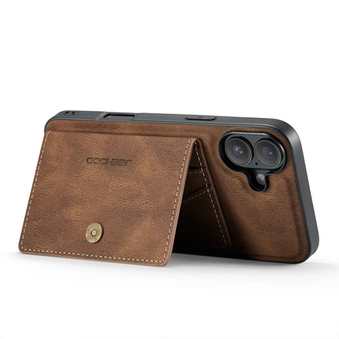 Detachable Magnetic Card Holder Leather TPU Phone Cover