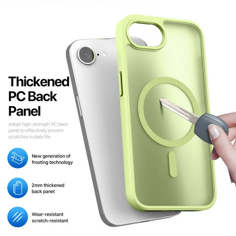 iPhone 16E MagSafe Matte Case PC TPU Phone Cover Case