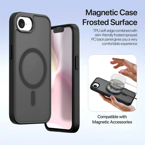 iPhone 16 Pro Max Magnetic Case Cowhide Leather Detachable Phone Cover