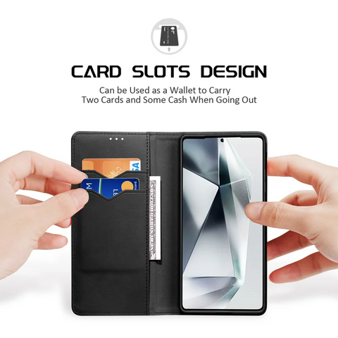 Samsung Galaxy S25 Ultra Leather Wallet Stand Flip Phone Cover