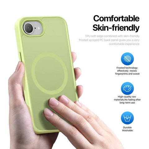 iPhone 16E MagSafe Matte Case PC TPU Phone Cover Case