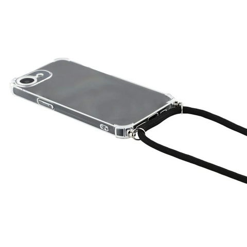 iPhone 16 Pro Max Reinforced Corner TPU Clear Lanyard Phone Cover