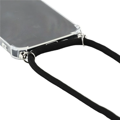 iPhone 16 Pro Max Reinforced Corner TPU Clear Lanyard Phone Cover