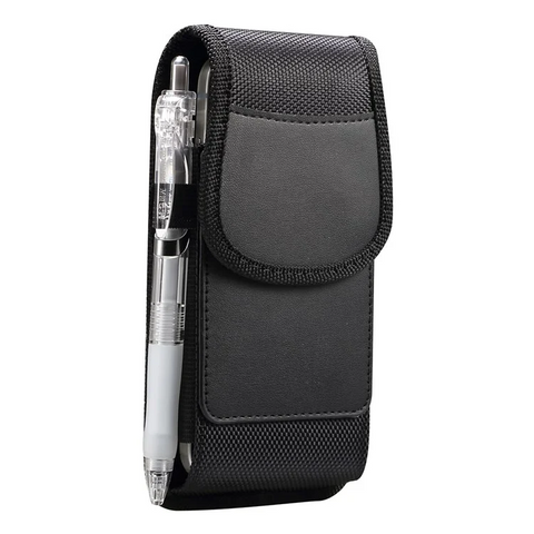 iPhone 16 Plus / 16 Pro Max / Samsung Galaxy S25 Ultra Magnetic Oxford Fabric Belt Clip Waist Bag Card Slot 6.7 / 6.9 inch Phone Case Holster
