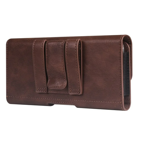 iPhone 16 Pro Max / Samsung Galaxy S25 Ultra Horizontal Elastic Phone Holster with Card Slot 6.7 - 6.9 inch Waist Bag phone case