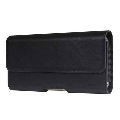 iPhone 16 Pro Max / Samsung Galaxy S25 Ultra Horizontal Elastic Phone Holster with Card Slot 6.7 - 6.9 inch Waist Bag phone case