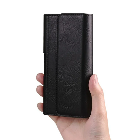 iPhone 16 Pro Max / Samsung Galaxy S25 Ultra Horizontal Elastic Phone Holster with Card Slot 6.7 - 6.9 inch Waist Bag phone case