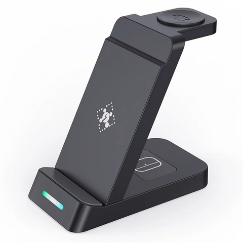 Samsung Watch 3 / 4 / 5 / 6 / 7 / Phone / Earphones Wireless Charging Stand B-20A 3 in 1 Wireless Charger