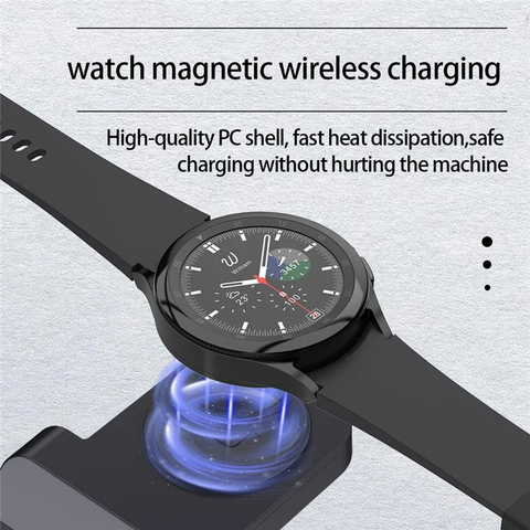 Samsung Watch 3 / 4 / 5 / 6 / 7 / Phone / Earphones Wireless Charging Stand B-20A 3 in 1 Wireless Charger
