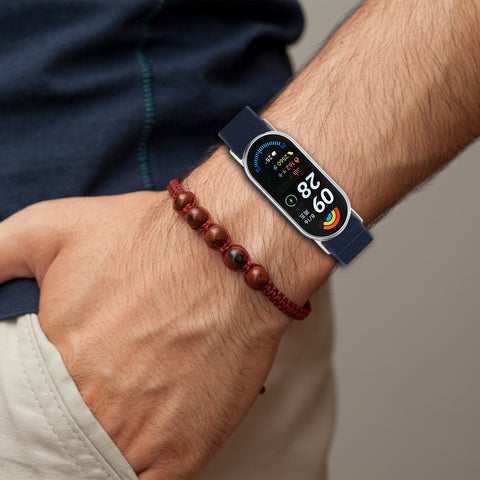 Nylon knit strap For Xiaomi band 9 8 NFC strap Elastic watch band For Xiaomi smart band 9 8 strap cover accessories