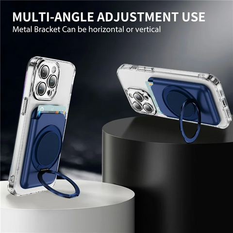 Multi Angle Adjustable Metal PC Magnetic Phone Card Holder