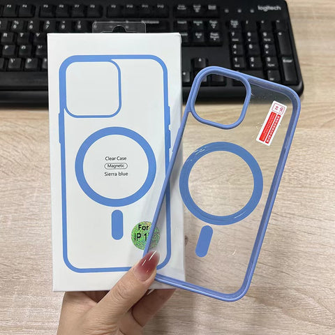 iPhone Flexible transparent shock-proof magnetic phone