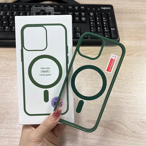 iPhone Flexible transparent shock-proof magnetic phone