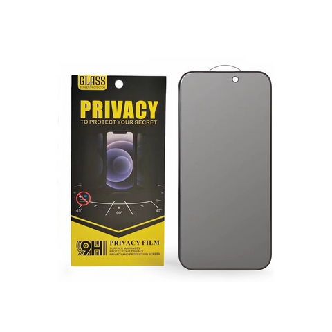 Privacy tempered glass screen