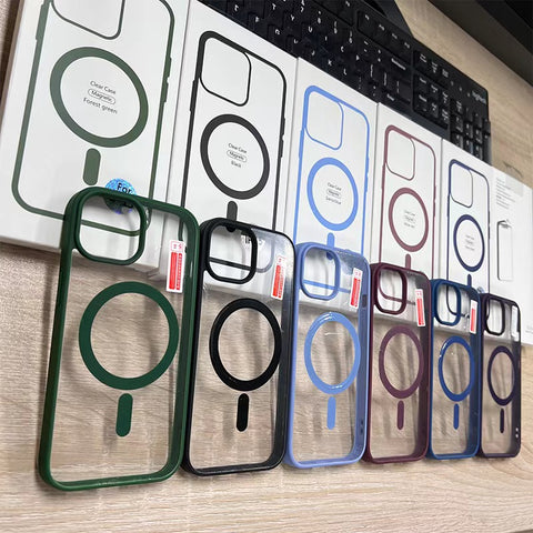 iPhone Flexible transparent shock-proof magnetic phone