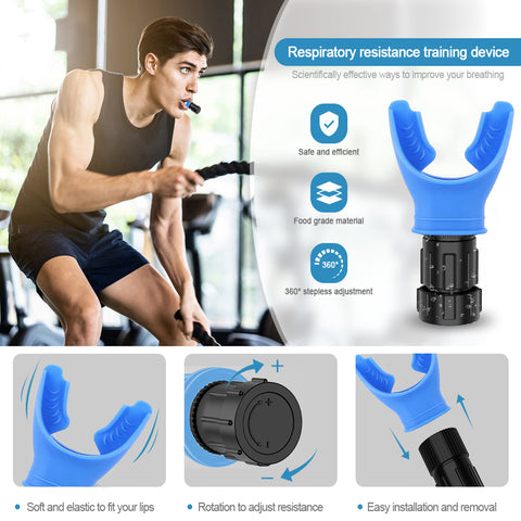 Lung Deep Expirarory Breath Trainer Adjustable Equipment