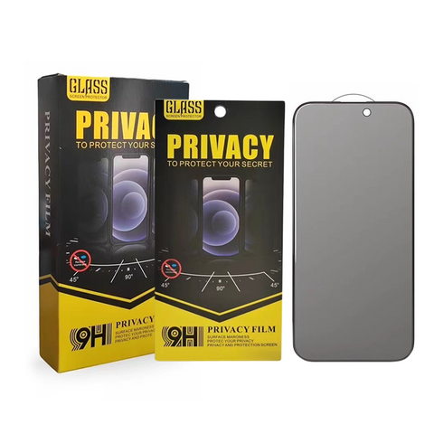 Privacy tempered glass screen