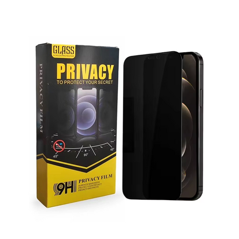 Privacy tempered glass screen